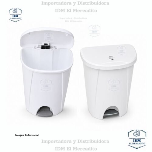 Basurero de pedal blanco 25 litros