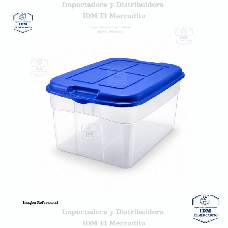 Caja Plástica Jumbo Con Tapa De 56 Litros Gtp