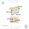 Caja para mini queque y cup cakes, 2 cup cakes + 1 mini queque, con tapa transparente