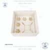 Caja para mini queque y cup cakes, 5 cup cakes + 1 mini queque, con tapa transparente