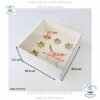 Caja para mini queque y cup cakes, 5 cup cakes + 1 mini queque, con tapa transparente