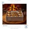 Caja para mini queque y cup cakes, 5 cup cakes + 1 mini queque, con tapa transparente