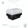 Contenedor Rectangular Negro, 24 oz, en paquetes de 10 unidades