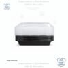 Contenedor Rectangular Negro, 16 oz, en paquetes de 10 unidades