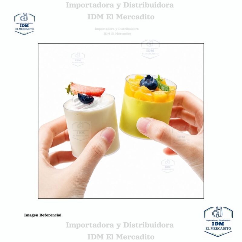 Vasos Transparentes para Postres – Elegantes para Bodas, Cumpleaños y Fiestas – Ideales para Tiramisú, Púdines, Tartas de Queso y Gelatinas