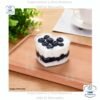 Mini tazas de postre en forma de corazón, 2.3 oz, 77 x 70 x 45 mm, en paquetes de 10 unidades