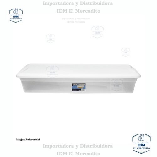 Caja plástica bajo cama con tapa 39 Litros