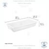 Caja plástica bajo cama con tapa 39 Litros