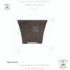 Macetero rattan 8.5 Litros