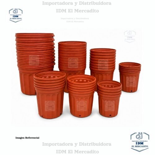 Macetero Pote color terracota, variedad de tamaños