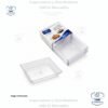 Plato cuadrado cristal petite 24 unidades