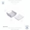 Plato cuadrado cristal petite 24 unidades