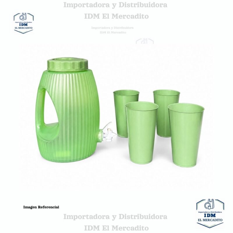 Set Chorro Fiestero + 4 Vasos Refresqueros