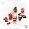 Copas cilíndricas triangulares biseladas para postres, en paquetes de 10 unidades, vasos para pudín, fiestas, gelatina, copas para pastel, tazones para pastel, tazones para postres, helado, pudines, yogur, y bodas.