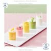 Copas cilíndricas triangulares biseladas para postres, en paquetes de 10 unidades, vasos para pudín, fiestas, gelatina, copas para pastel, tazones para pastel, tazones para postres, helado, pudines, yogur, y bodas.