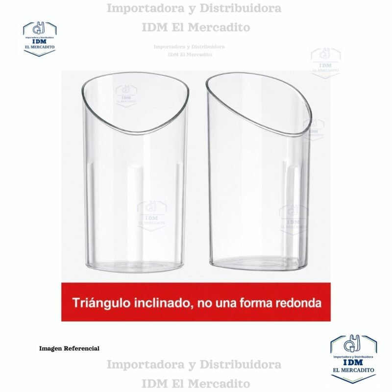 Copas cilíndricas triangulares biseladas para postres, en paquetes de 10 unidades, vasos para pudín, fiestas, gelatina, copas para pastel, tazones para pastel, tazones para postres, helado, pudines, yogur, y bodas.