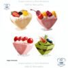 Mini tazas de postre transparentes con forma de corazón, 10 piezas, pudín de Mousse, perfecto para boda, cumpleaños, fiesta, decoración de postres