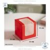 Caja de pastel rectangular mini de 11 cm con ventana transparente - Empaque de PP y PET para repostería francesa, postres, horneados y dulces.