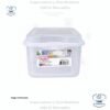 Sterilite FlipTop, contenedor de almacenamiento pequeño apilable con tapa con bisagras, contenedor de plástico para organizar el escritorio en el hogar, oficina, transparente