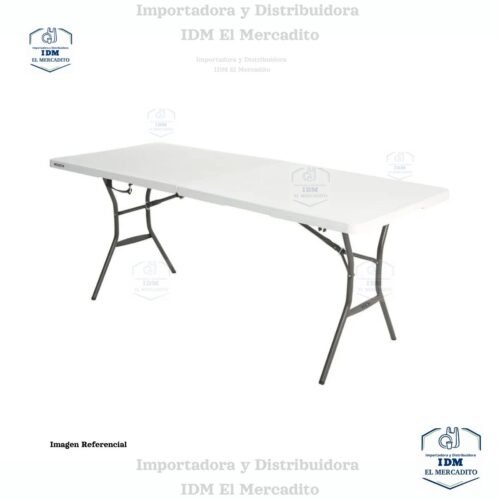 Mesa de resina plegable, 180 x 75 x 73 cm