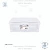Sterilite Caja Organizadora Rectangular Grande Transparente con Tapa Abatible – Apilable y Multiusos