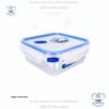 Sterilite Ultra-Seal 4.0 recipiente cuadrado, Contenedor de Almacenamiento de Alimentos con Cierre, Sello Hermético Impermeable
