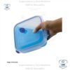 Sterilite Ultra-Seal 4.0 recipiente cuadrado, Contenedor de Almacenamiento de Alimentos con Cierre, Sello Hermético Impermeable