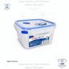 Sterilite Ultra-Seal 5.7 tazas, recipiente cuadrado, Contenedor de Almacenamiento de Alimentos con Cierre, Sello Hermético Impermeable