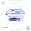 Sterilite Ultra-Seal 5.7 tazas, recipiente cuadrado, Contenedor de Almacenamiento de Alimentos con Cierre, Sello Hermético Impermeable