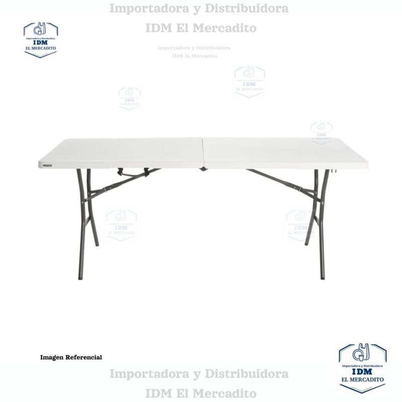 Mesa de resina plegable, 180 x 75 x 73 cm
