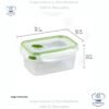 Sterilite Ultra-Seal - Recipiente rectangular de 4.5 tazas, contenedor hermético para almacenamiento de alimentos, tapa con pestillo, apto para microondas y lavavajillas, transparente