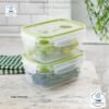 Sterilite Ultra-Seal - Recipiente rectangular de 4.5 tazas, contenedor hermético para almacenamiento de alimentos, tapa con pestillo, apto para microondas y lavavajillas, transparente