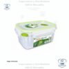 Sterilite Ultra-Seal - Recipiente rectangular de 4.5 tazas, contenedor hermético para almacenamiento de alimentos, tapa con pestillo, apto para microondas y lavavajillas, transparente
