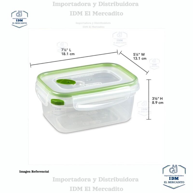 Sterilite Ultra-Seal - Recipiente rectangular de 4.5 tazas, contenedor hermético para almacenamiento de alimentos, tapa con pestillo, apto para microondas y lavavajillas, transparente