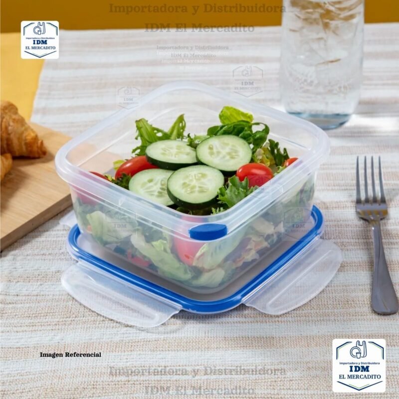 Sterilite Ultra-Seal 5.7 tazas, recipiente cuadrado, Contenedor de Almacenamiento de Alimentos con Cierre, Sello Hermético Impermeable