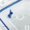 Sterilite Ultra-Seal 5.7 tazas, recipiente cuadrado, Contenedor de Almacenamiento de Alimentos con Cierre, Sello Hermético Impermeable