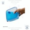 Sterilite Ultra-Seal 5.7 tazas, recipiente cuadrado, Contenedor de Almacenamiento de Alimentos con Cierre, Sello Hermético Impermeable