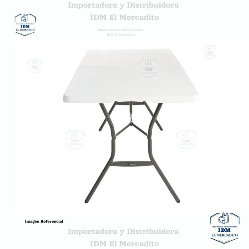 Mesa de resina plegable, 180 x 75 x 73 cm