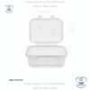 Burbuja Envase Rectangular ILOCK 24 oz, 14.6 x 17.3 x 6.78 cm