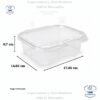 Burbuja Envase Rectangular ILOCK 24 oz, 14.6 x 17.3 x 6.78 cm