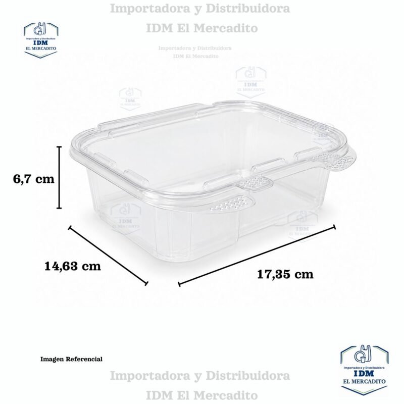 Burbuja Envase Rectangular ILOCK 24 oz, 14.6 x 17.3 x 6.78 cm