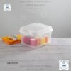 Sterilite FlipTop, contenedor de almacenamiento pequeño apilable con tapa con bisagras, contenedor de plástico para organizar el escritorio en el hogar, oficina, transparente