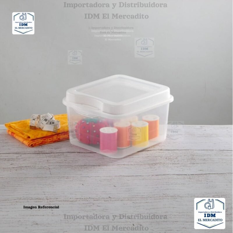 Sterilite FlipTop, contenedor de almacenamiento pequeño apilable con tapa con bisagras, contenedor de plástico para organizar el escritorio en el hogar, oficina, transparente