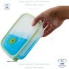 Sterilite Contenedor Rectangular de Almacenamiento de Alimentos UltraSeal de 3.1 Tazas