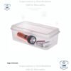 Sterilite Caja Organizadora Rectangular Grande Transparente con Tapa Abatible – Apilable y Multiusos