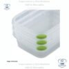 Sterilite Contenedor Rectangular de Almacenamiento de Alimentos UltraSeal de 3.1 Tazas