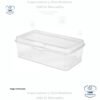 Sterilite Caja Organizadora Rectangular Grande Transparente con Tapa Abatible – Apilable y Multiusos