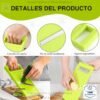 Cortador Rayador manual de Acero Inoxidable para Pepino y Verduras – Rebanador Portátil para Pepino, Papa, Cebolla y Zanahoria