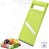 Cortador Rayador manual de Acero Inoxidable para Pepino y Verduras – Rebanador Portátil para Pepino, Papa, Cebolla y Zanahoria