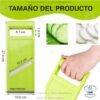 Cortador Rayador manual de Acero Inoxidable para Pepino y Verduras – Rebanador Portátil para Pepino, Papa, Cebolla y Zanahoria